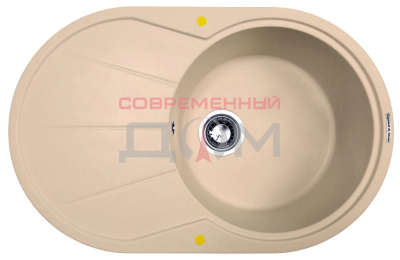 Кух.мойка Zigmund&Shtain KREIS OV 770B,иск.гранит, 1чаша-крыло